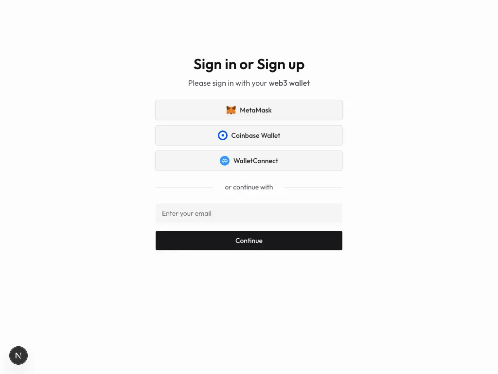 Web3 Login With Email 01