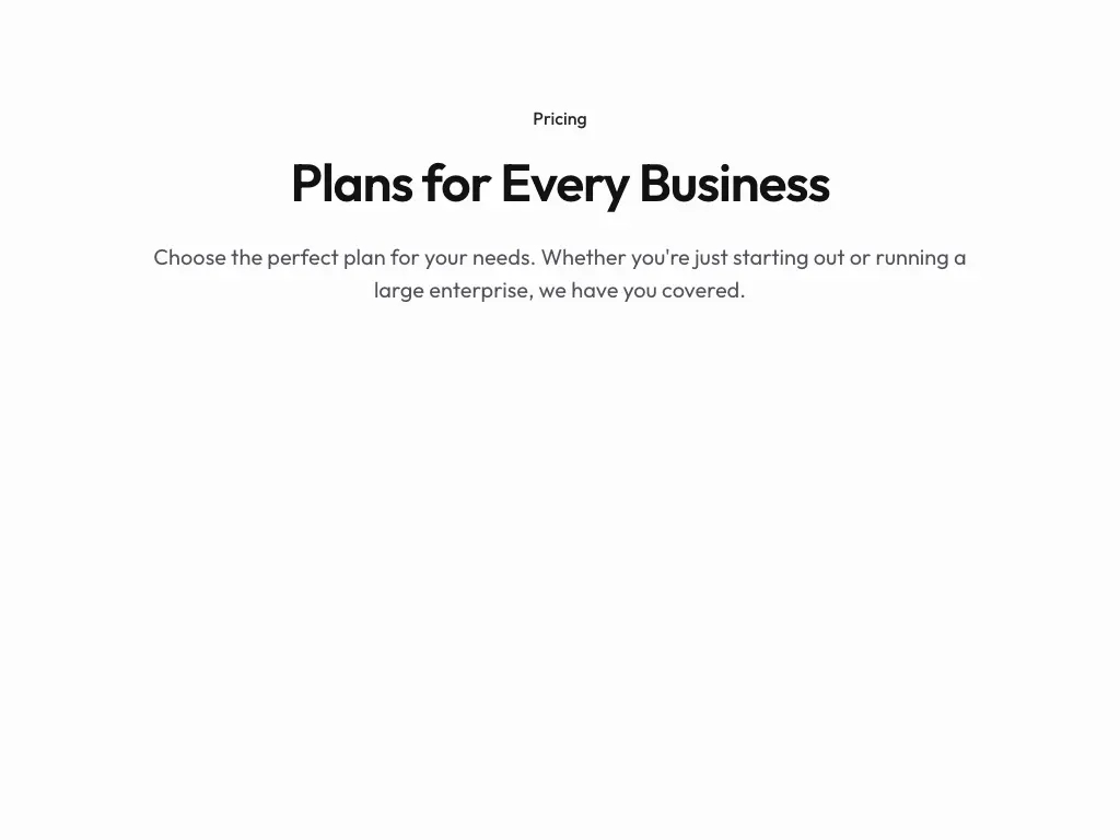 Page Header Centered