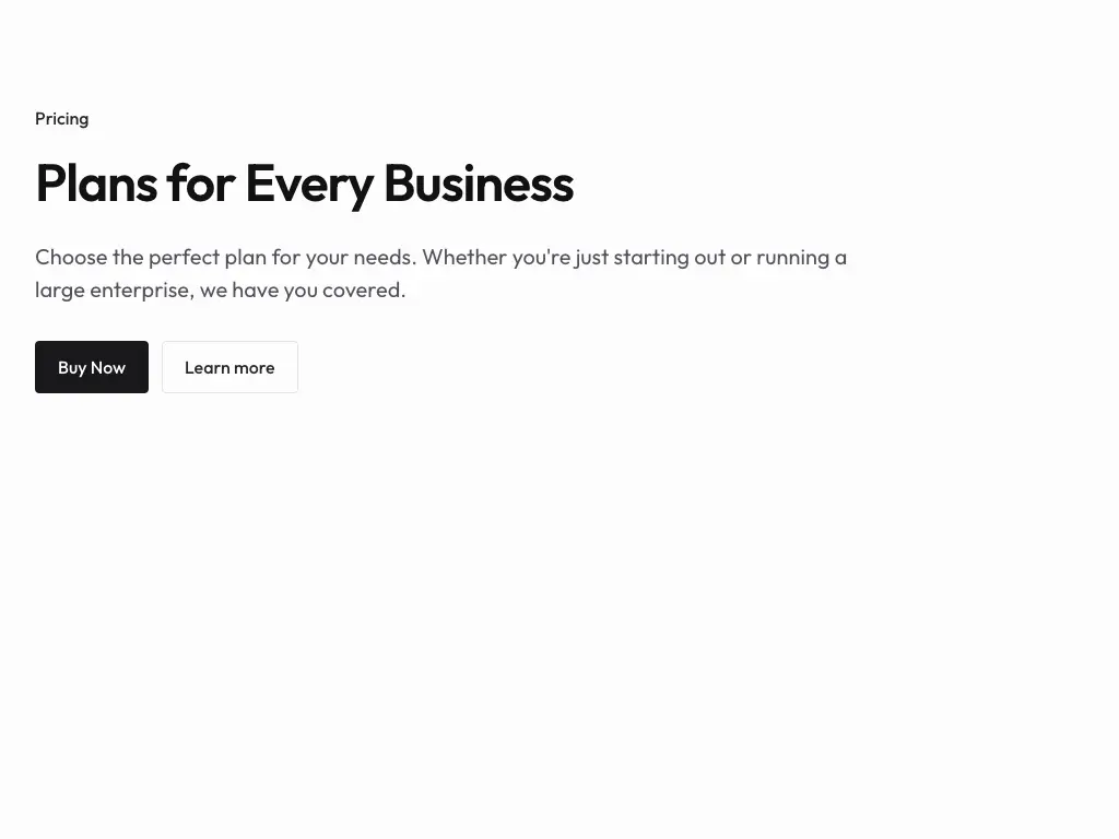 Page Header With Call To Action
