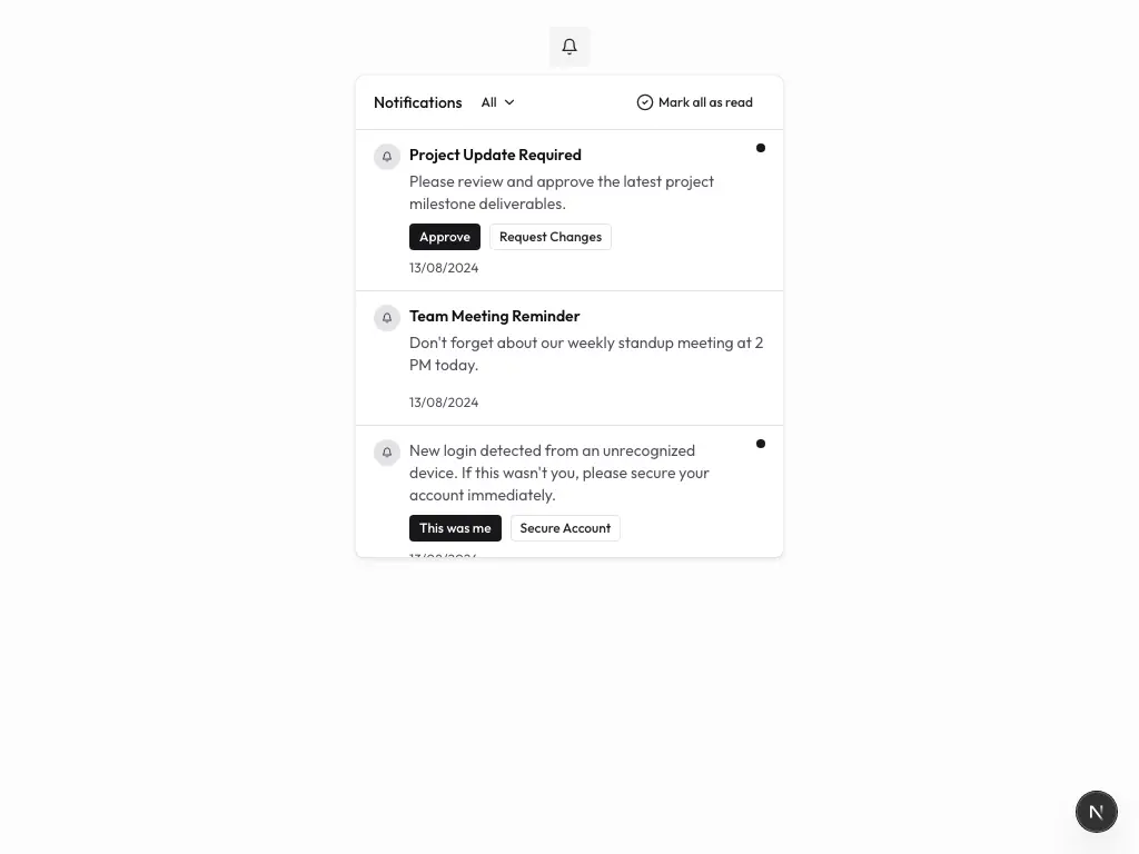 Notification Tray With Filter Filled