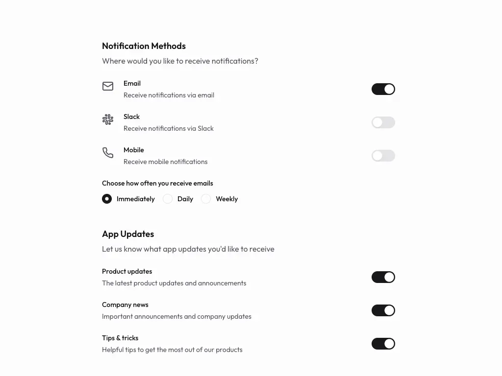 Setting Notification