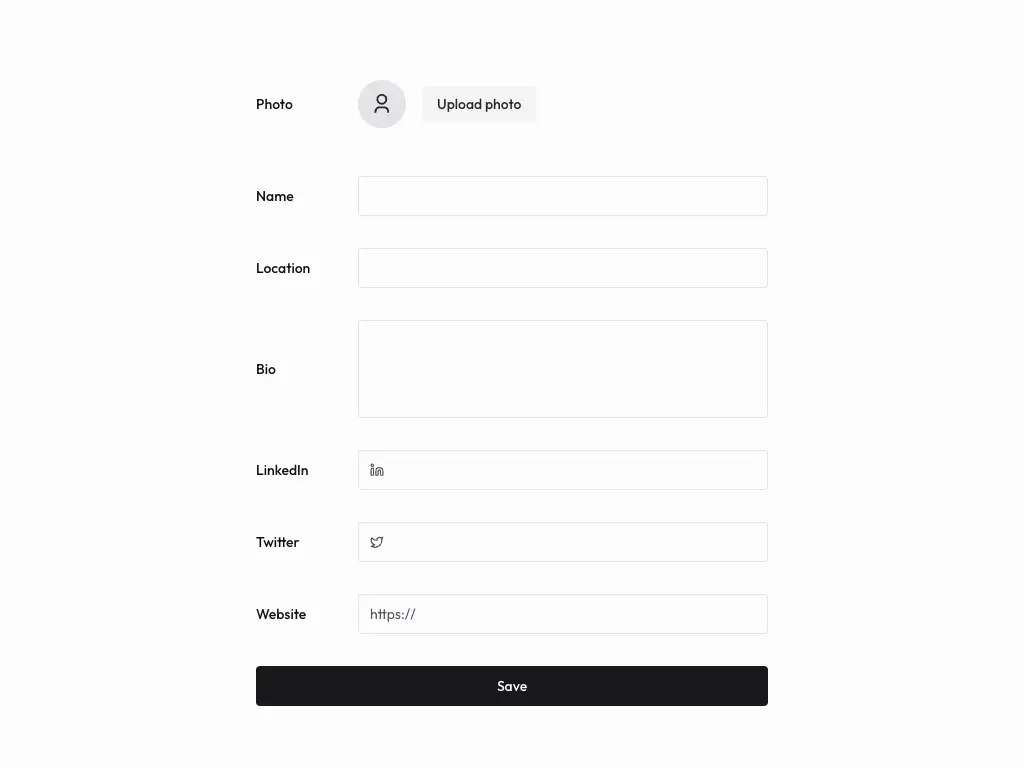 Setting Profile Minimal