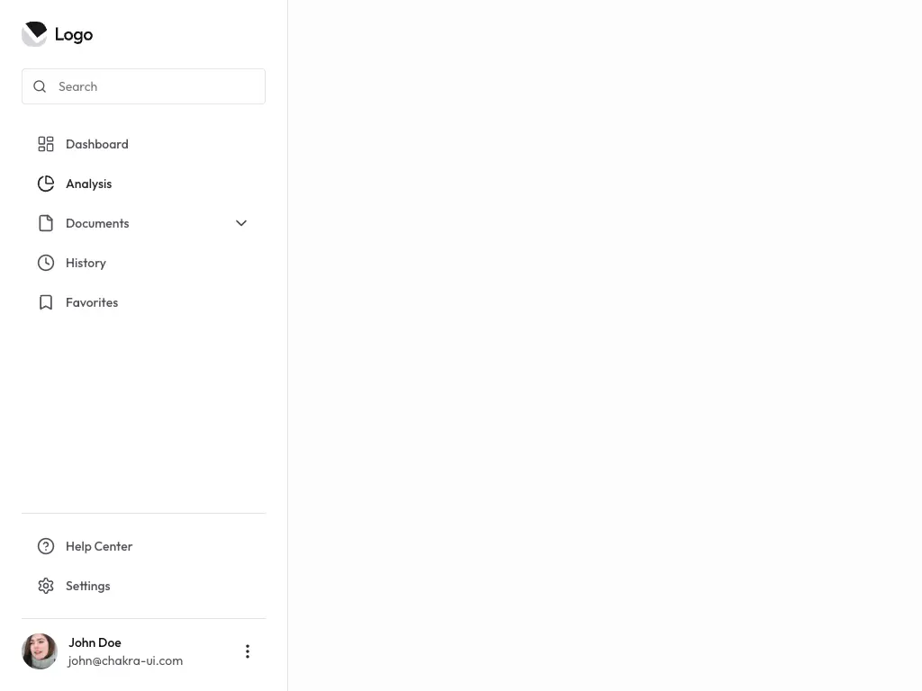Sidebar With Collapsible