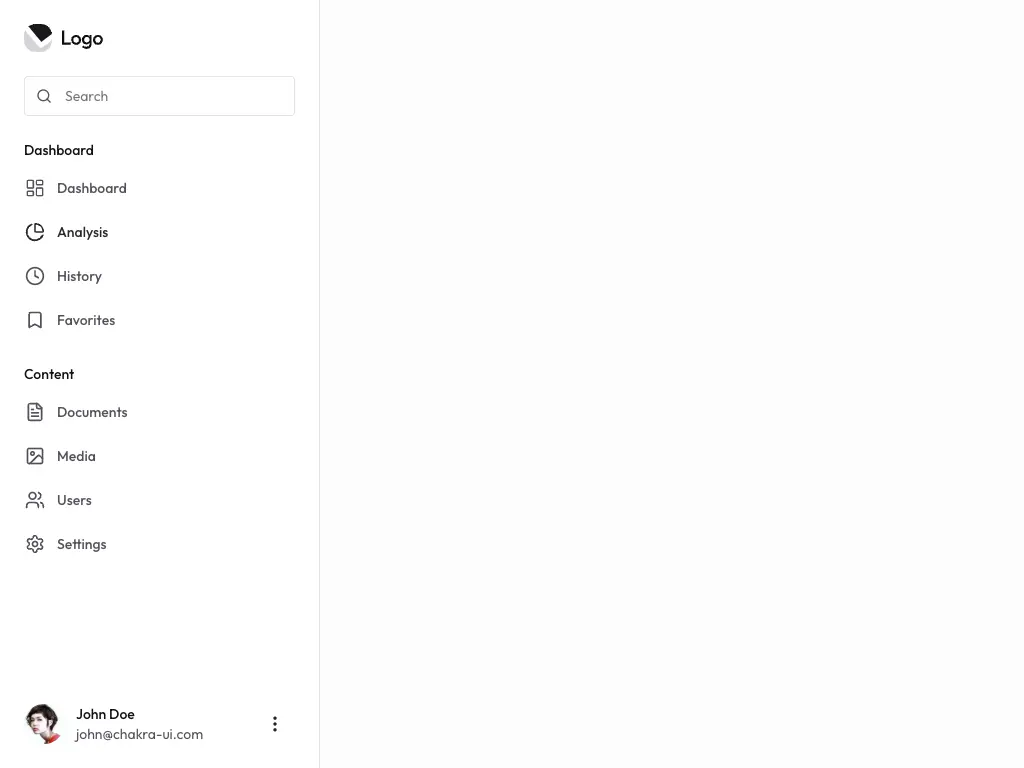 Sidebar With Groups